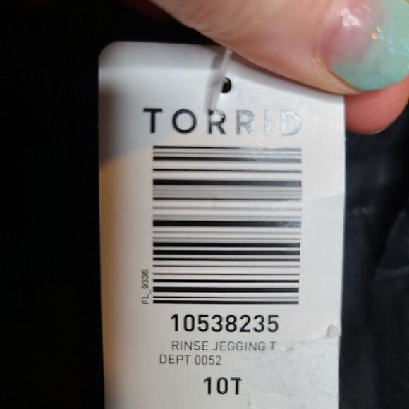 10T Tall Torrid Jegging Jeans Dark Wash Super Stretch High Rise Super Skinny ank - Picture 6 of 9